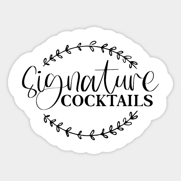 Signature Cocktails Sticker by AMER.COM